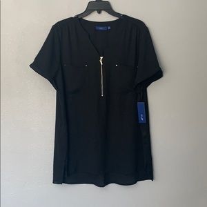 Black front pocket shirt